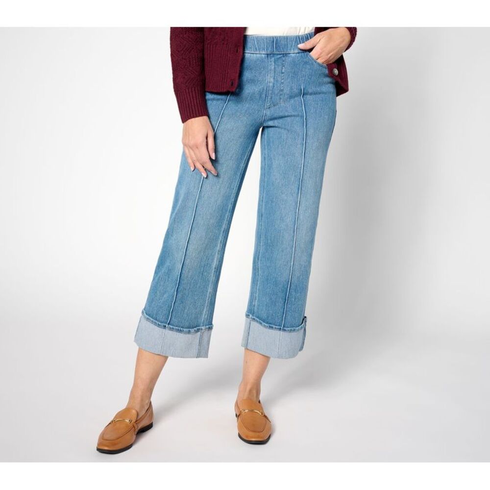 Isaac Mizrahi Light Blue Cropped Jeans